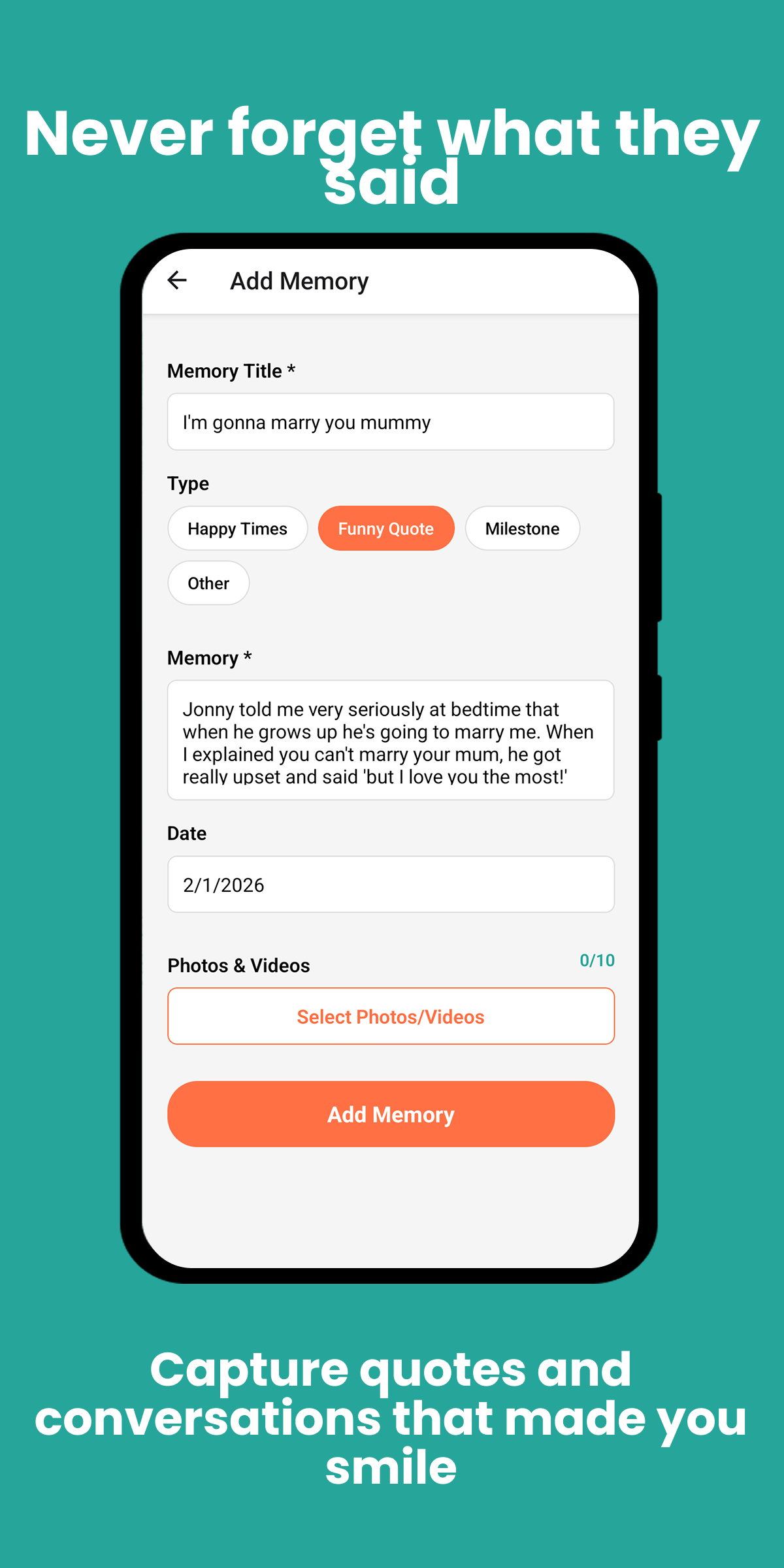 Never forget what they said